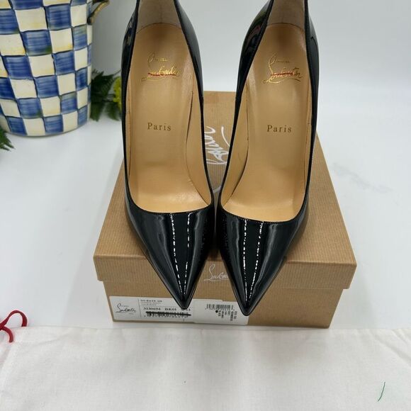Women’s Christian Louboutin so Kate 120 patent heels size 38.5 made in Italy - Picture 4 of 10